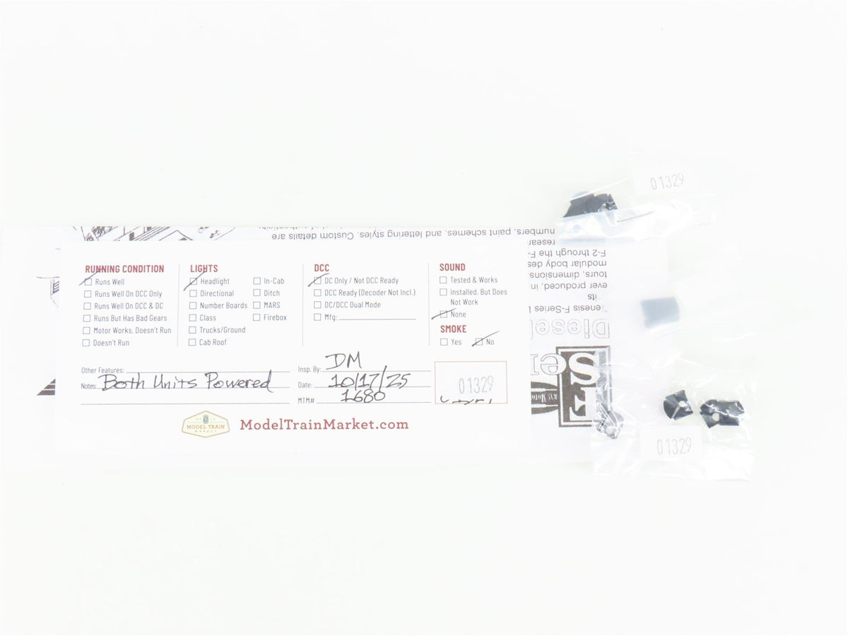 HO Scale Athearn Genesis G2523 PRR Pennsylvania F3 A/B Diesel Locomotive Set