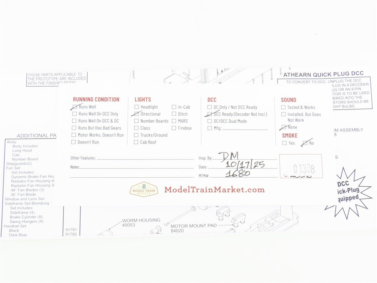 HO Scale Athearn RTR 91754 PRR Pennsylvania GP35 Diesel Locomotive #2268