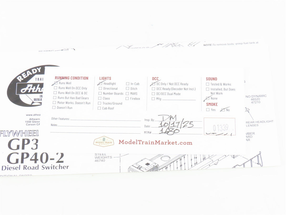 HO Scale Athearn RTR 79983 DT&amp;I Bicentennial GP38-2 Diesel Locomotive #1776