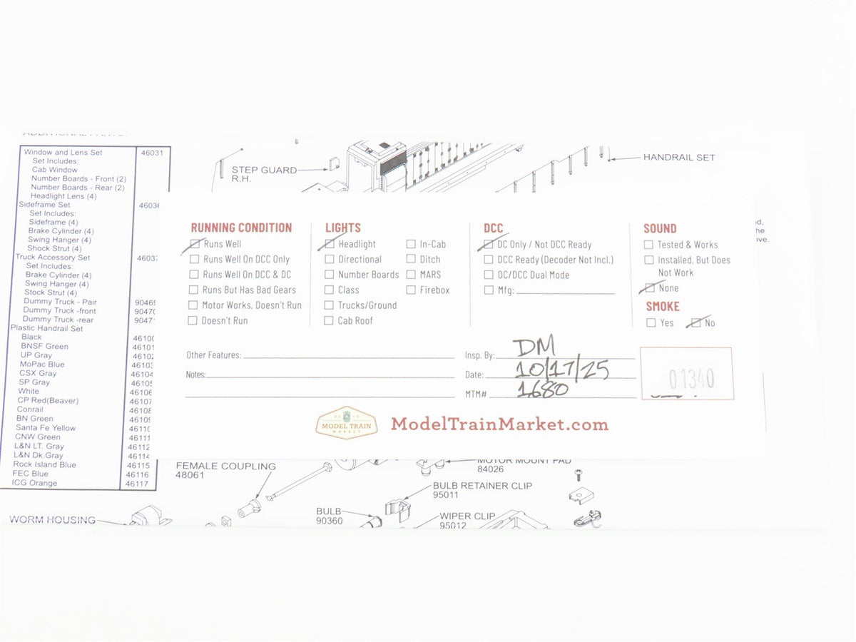 HO Scale Athearn RTR 79670 GTW Bicentennial GP38-2 Diesel Locomotive #1776