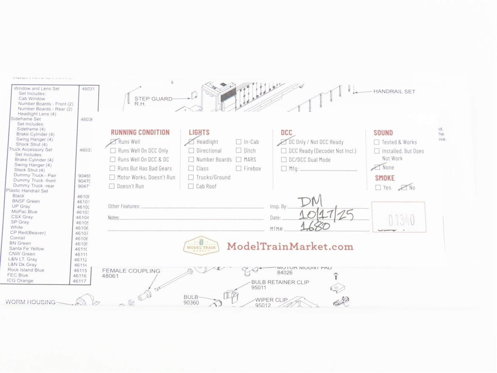 HO Scale Athearn RTR 79670 GTW Bicentennial GP38-2 Diesel Locomotive #1776