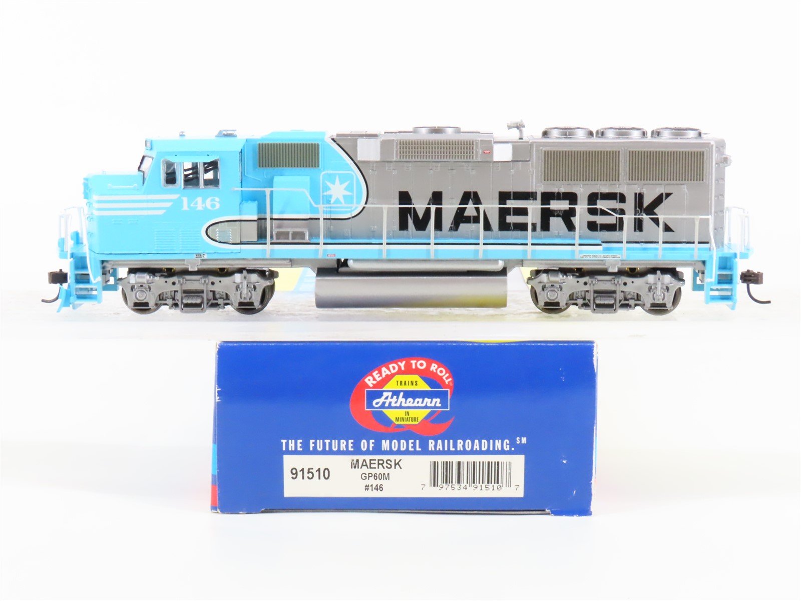 HO Scale Athearn RTR 91510 MAERSK GP60M Diesel Locomotive #146