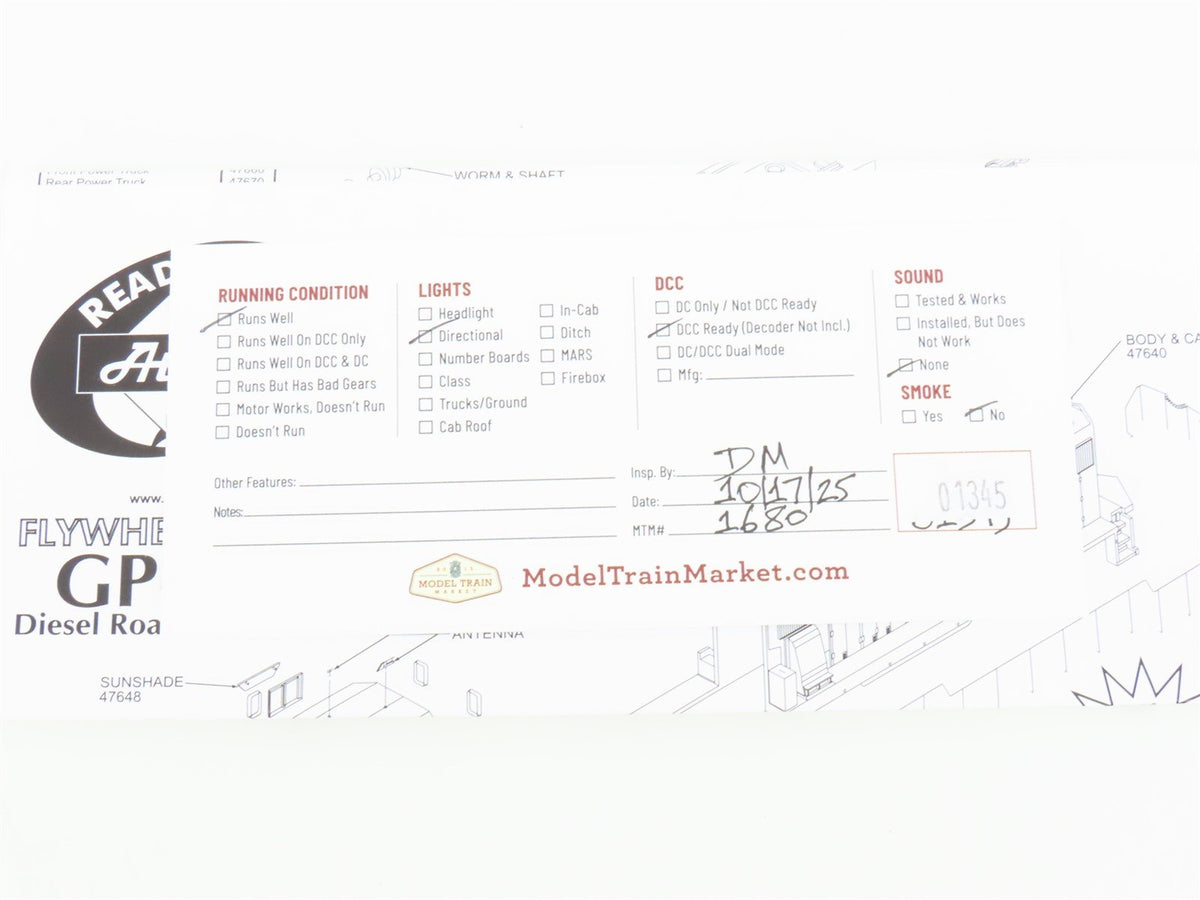 HO Scale Athearn RTR 91513 ATSF BNSF Patch Warbonnet GP60M Diesel Loco #158