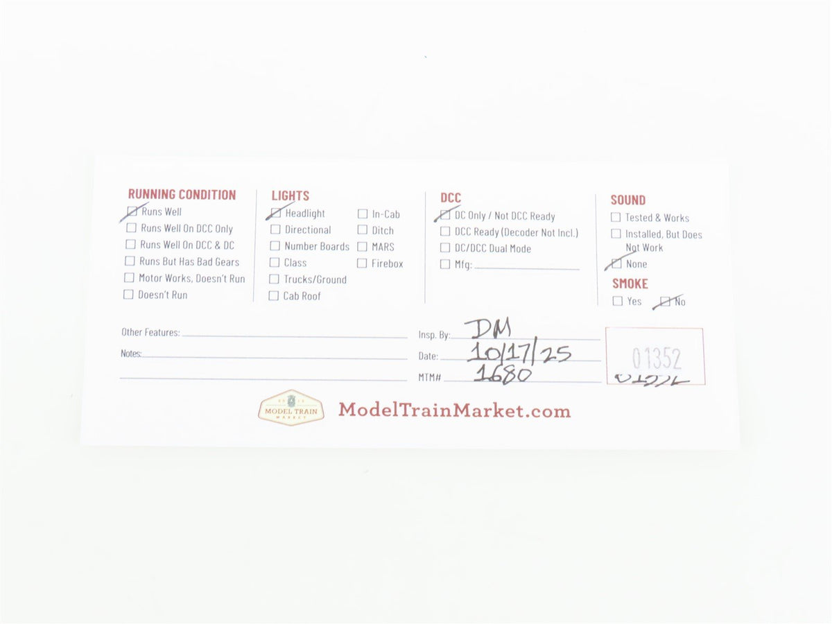 HO Scale Athearn RTR 99057 MRT Milwaukee Racine &amp; Troy SD40-2 Diesel #1934