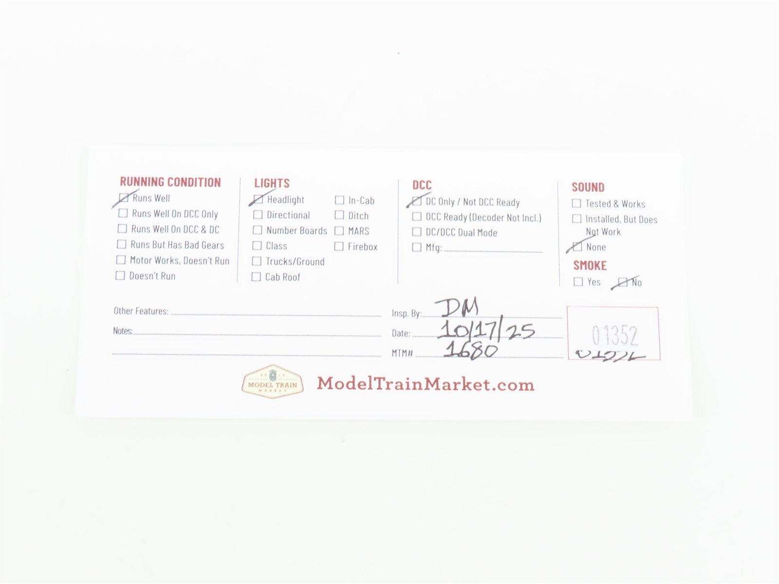 HO Scale Athearn RTR 99057 MRT Milwaukee Racine & Troy SD40-2 Diesel #1934