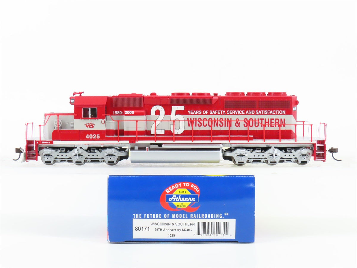 HO Athearn 80171 WSOR Wisconsin Southern 25th Anniversary SD40-2 Diesel #4025