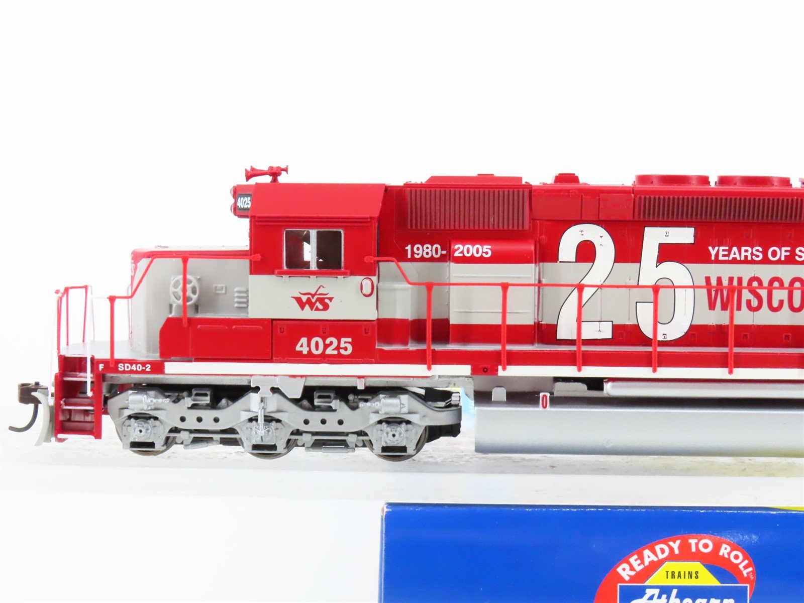 HO Athearn 80171 WSOR Wisconsin Southern 25th Anniversary SD40-2 Diesel #4025