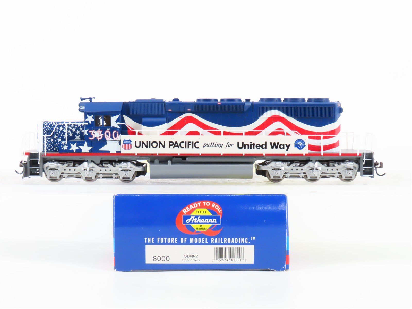HO Scale Athearn 8000 UP Union Pacific United Way SD40-2 Diesel Locomotive #3300