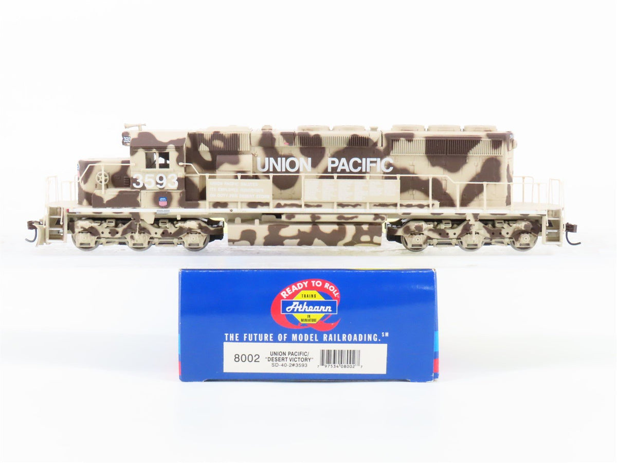 HO Scale Athearn RTR 8002 UP Union Pacific Desert Victory SD40-2 Diesel #3593