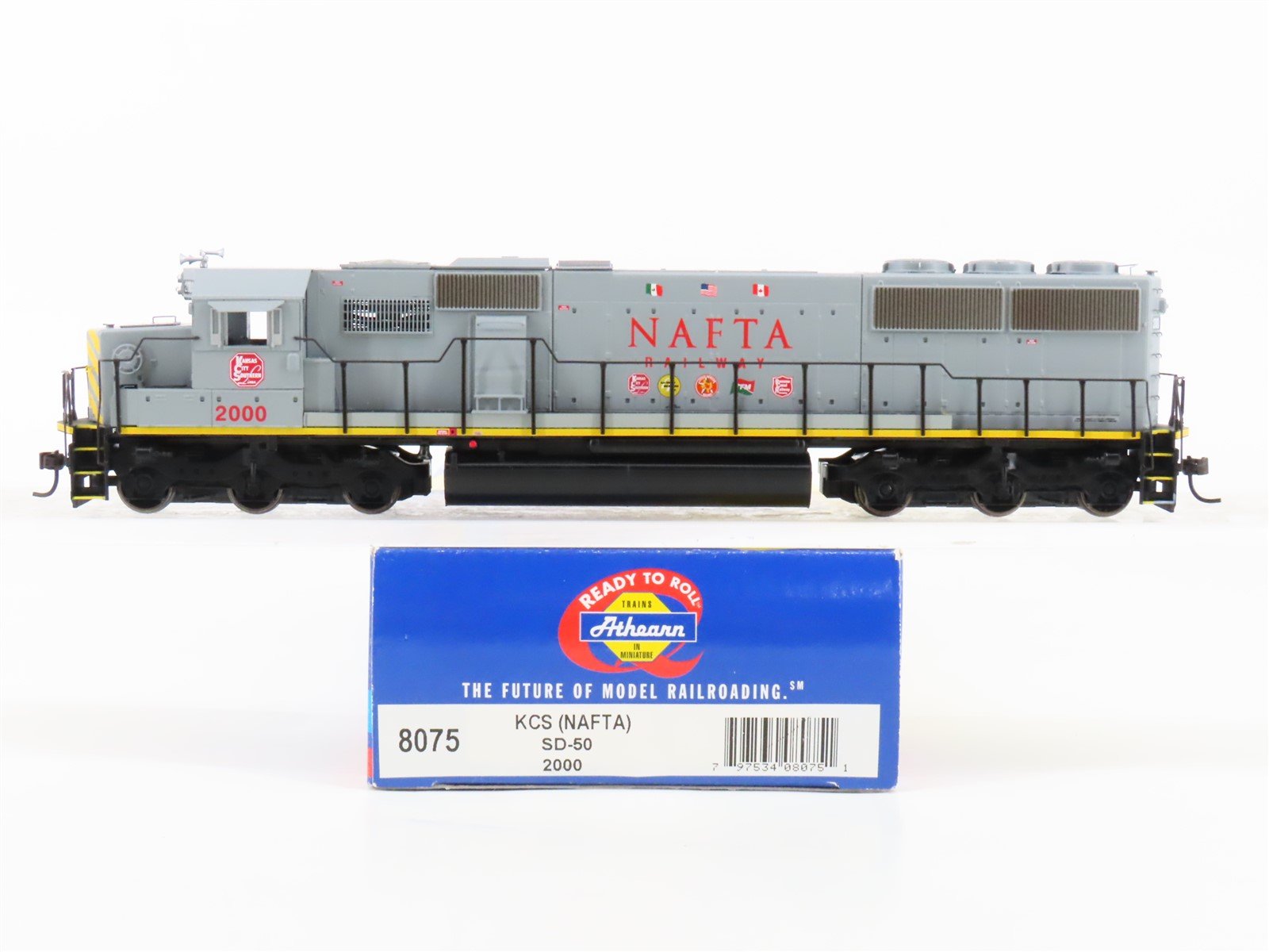 HO Scale Athearn RTR 8075 KCS NAFTA Railway SD50 Diesel Locomotive #2000