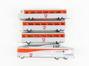 HO Scale Bowser 3-301 PRR Pennsylvania Aero Passenger Train Set UNPOWERED