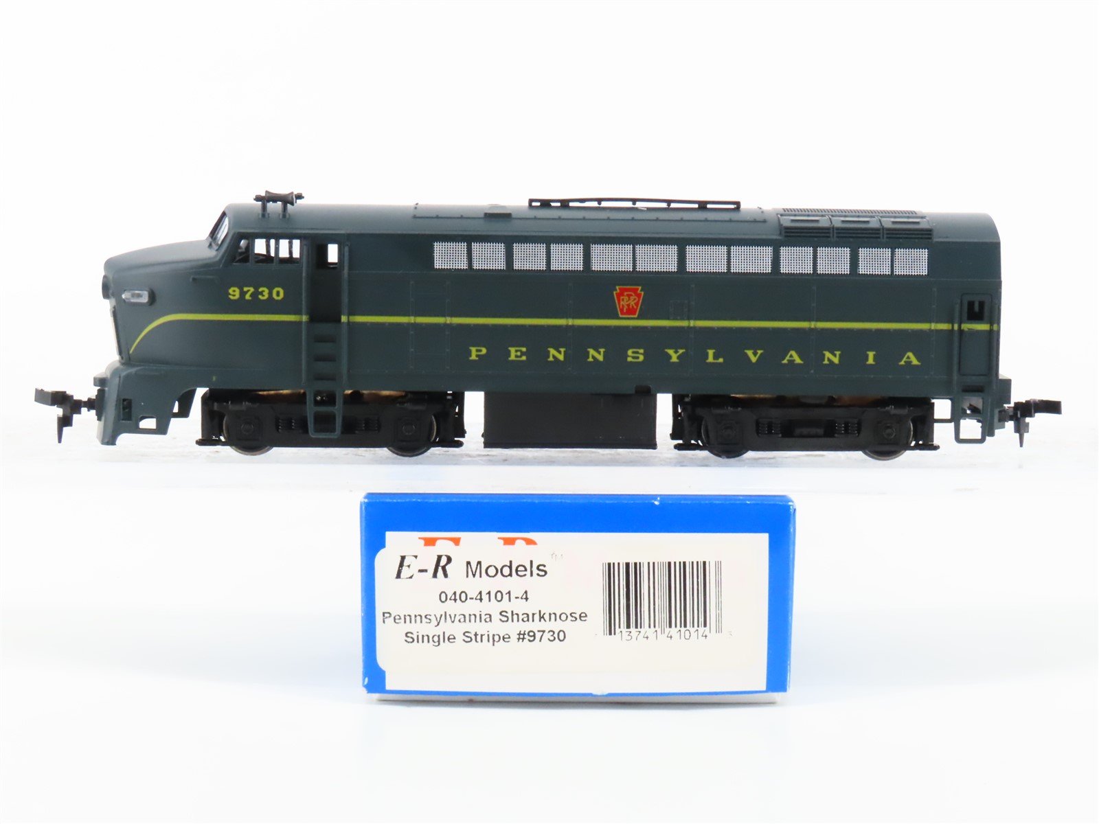 HO Scale E-R Models 040-4101-4 PRR Pennsylvania RF16A Sharknose Diesel #9730