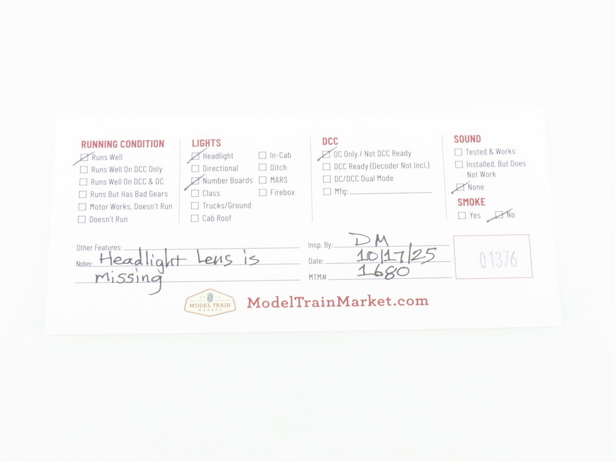 HO Scale E-R Models 040-4101-4 PRR Pennsylvania RF16A Sharknose Diesel #9730