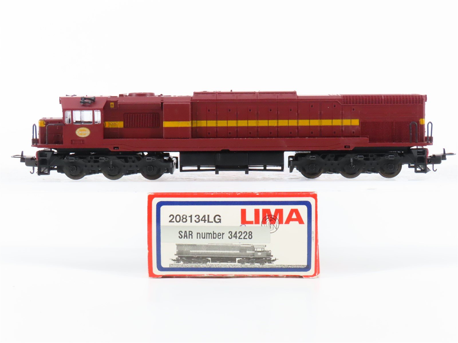 HO Scale Lima 208134LG South African SAR Class 34 Diesel Locomotive #34-228