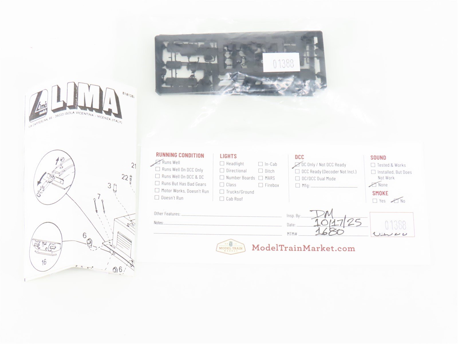 HO Scale Lima 208139S2 DR Class V20 Diesel Locomotive