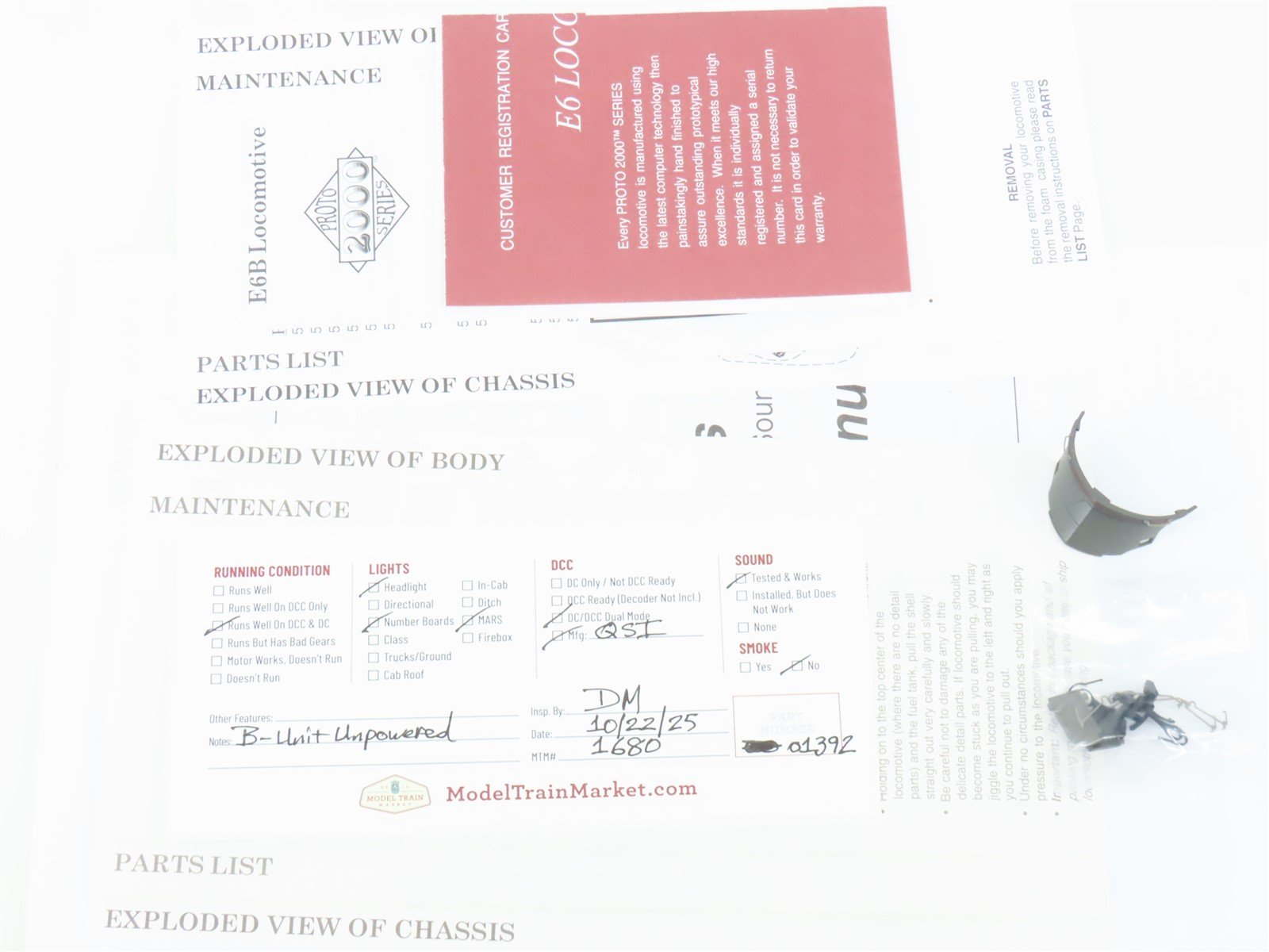 HO Scale Proto 2000 31212 UP Union Pacific EMD E6A/B Diesel Set w/ DCC & Sound