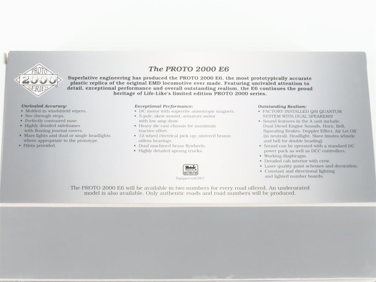 HO Scale Proto 2000 31212 UP Union Pacific EMD E6A/B Diesel Set w/ DCC &amp; Sound