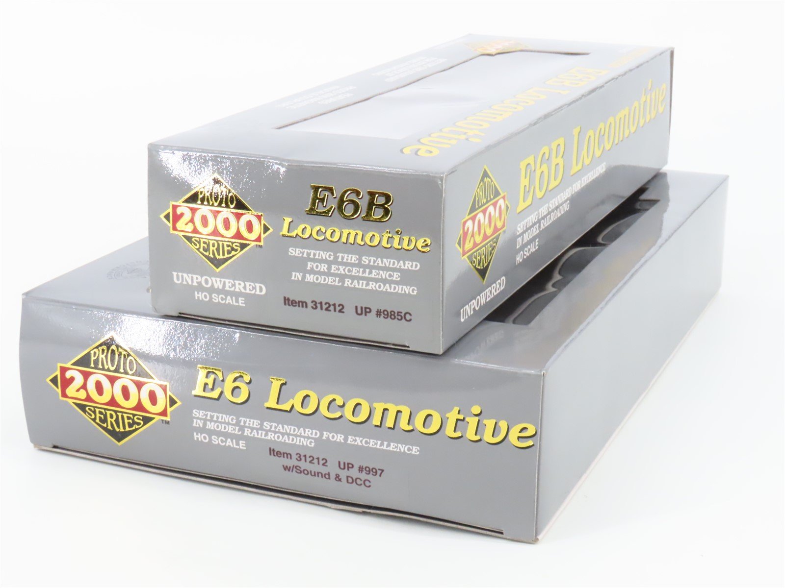 HO Scale Proto 2000 31212 UP Union Pacific EMD E6A/B Diesel Set w/ DCC & Sound