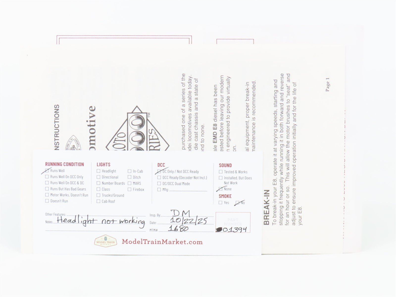 HO Scale Proto 2000 21007 PRR Pennsylvania EMD E8/9A Diesel Locomotive #5713