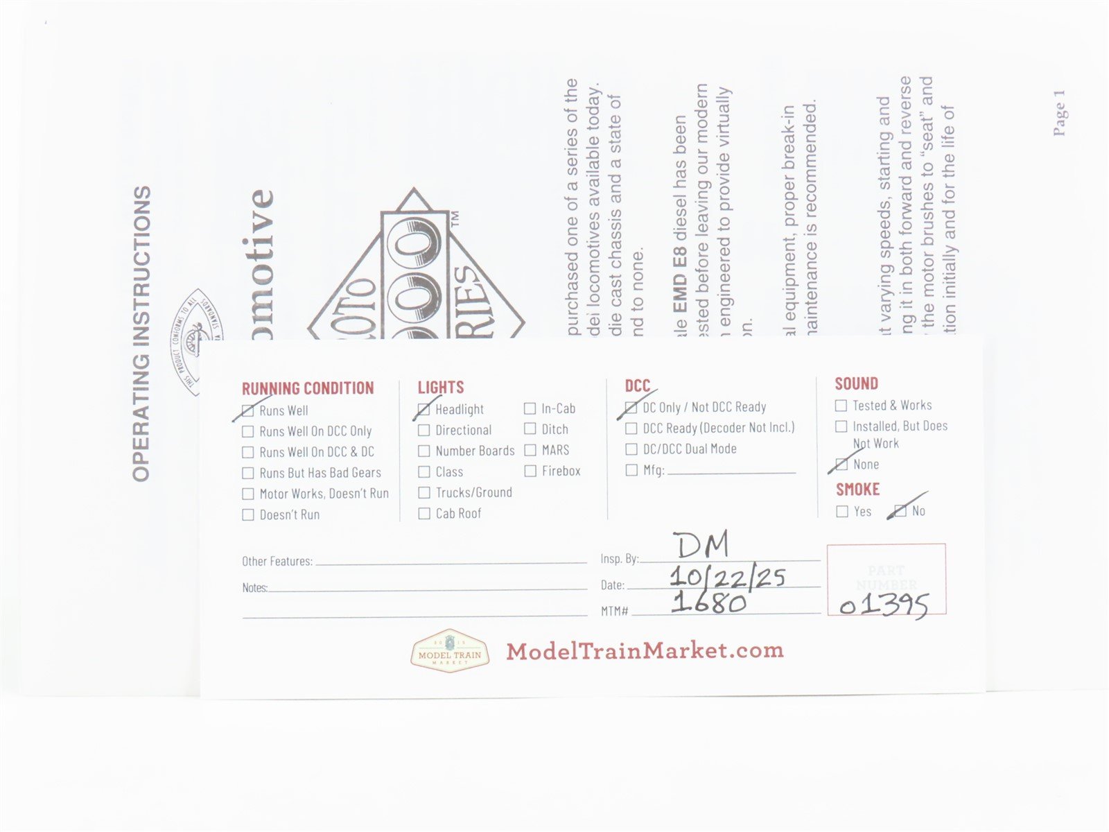 HO Scale Proto 2000 8016 CR Conrail EMD E8/9A Diesel Locomotive #4021