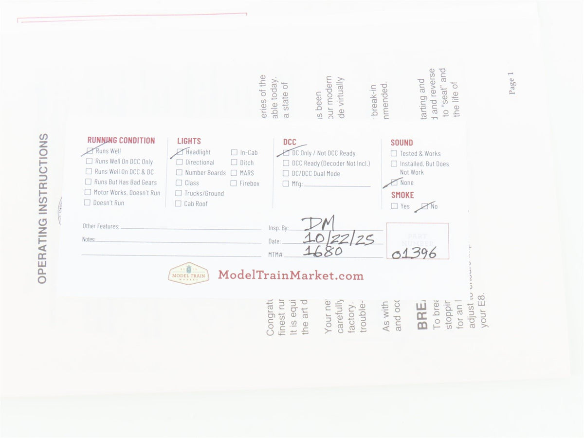 HO Scale Proto 2000 8015 CR Conrail EMD E8/9A Diesel Locomotive #4020