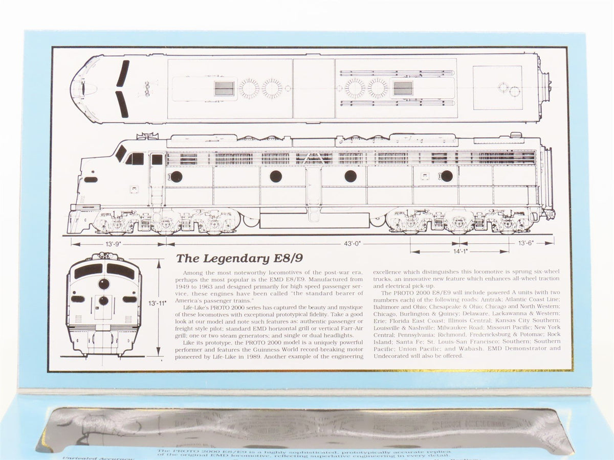 HO Scale Proto 2000 8015 CR Conrail EMD E8/9A Diesel Locomotive #4020