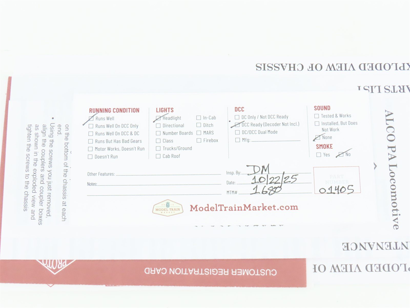 HO Scale Proto 2000 30475 PRR Pennsylvania ALCO PA Diesel #5758A - DCC Ready