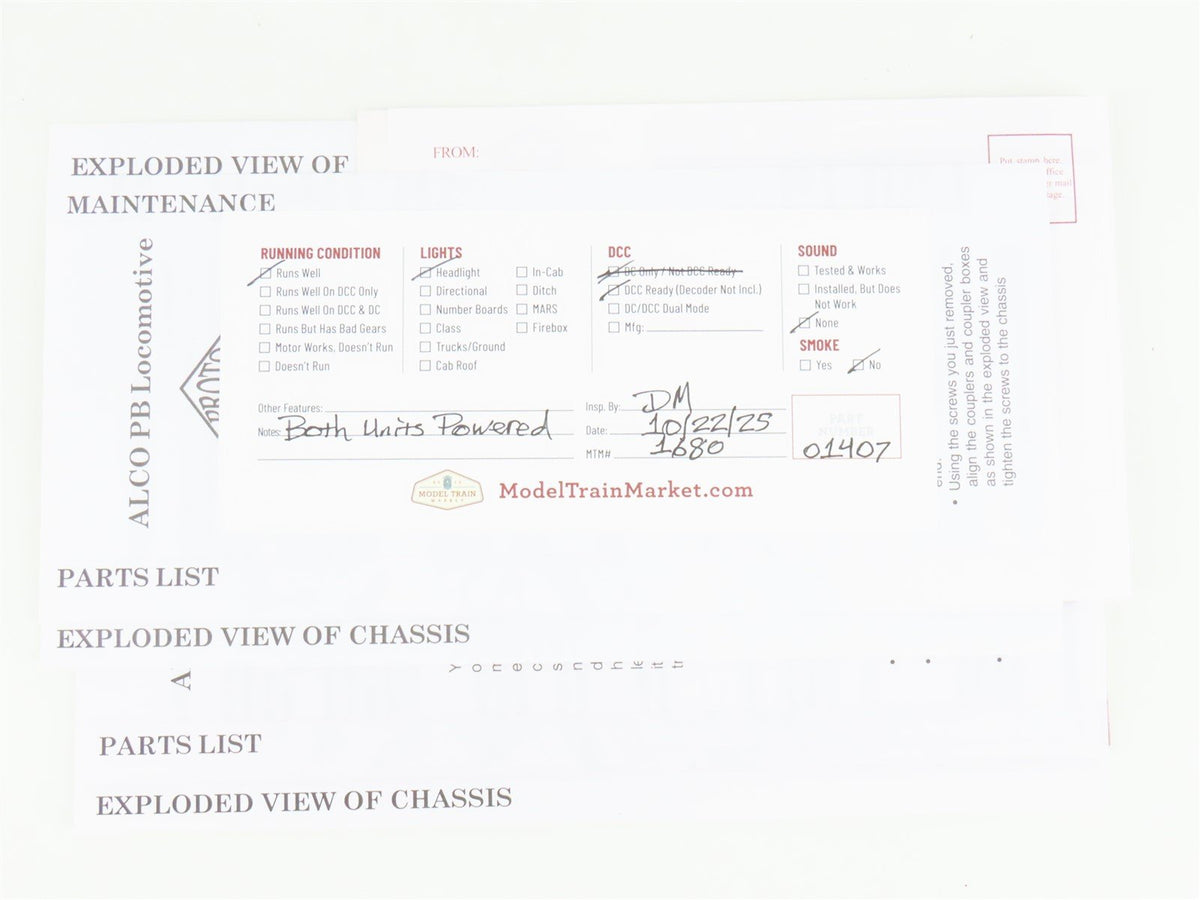 HO Scale Proto 2000 30498 PRR Pennsylvania ALCO PA/PB Diesel Set - DCC Ready