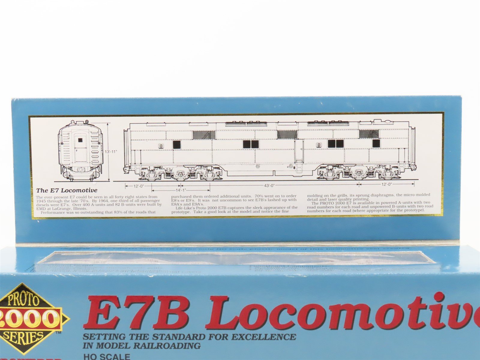 HO Scale Proto 2000 21067 NYC New York Central EMD E7B Diesel #4107 - Unpowered