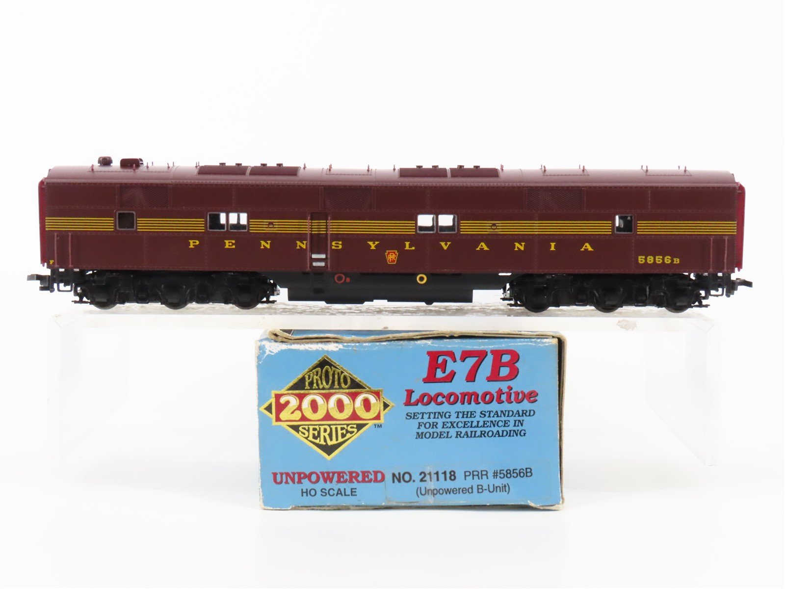 HO Scale Proto 2000 21118 PRR Pennsylvania EMD E7B Diesel #5856B - Unpowered