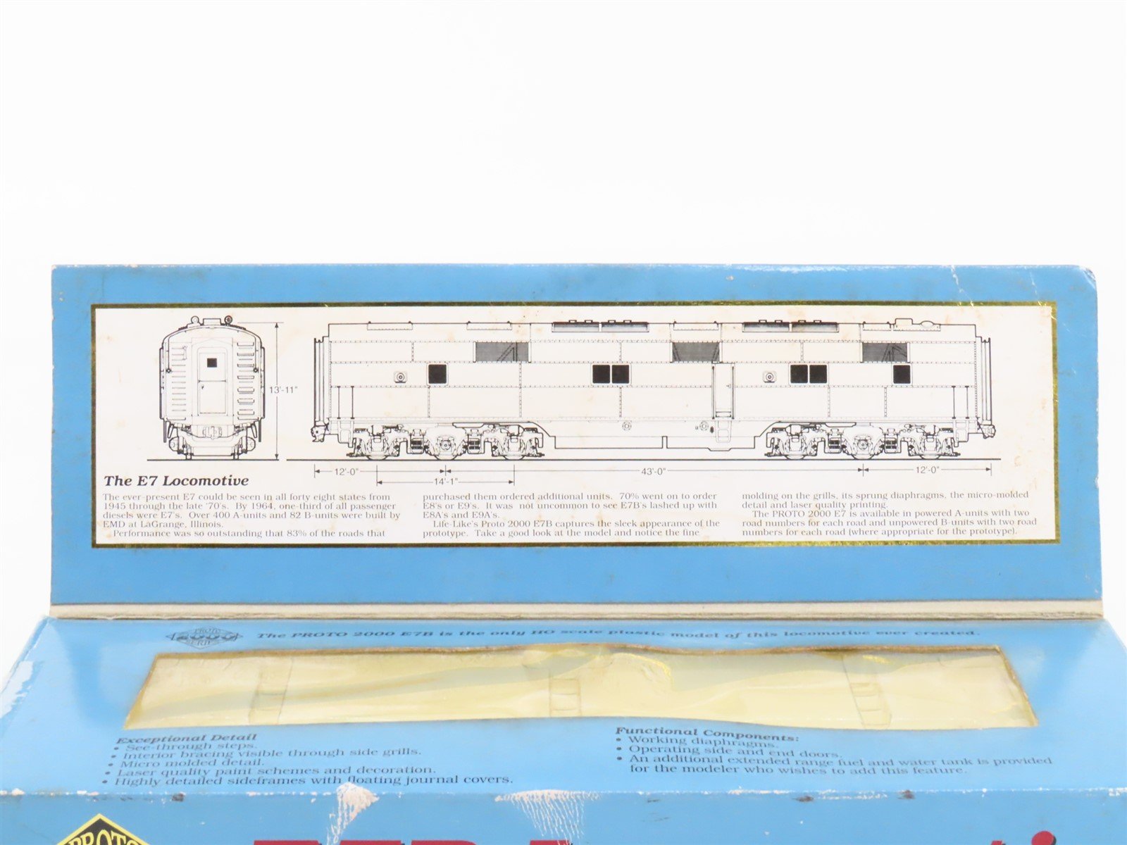 HO Scale Proto 2000 21118 PRR Pennsylvania EMD E7B Diesel #5856B - Unpowered
