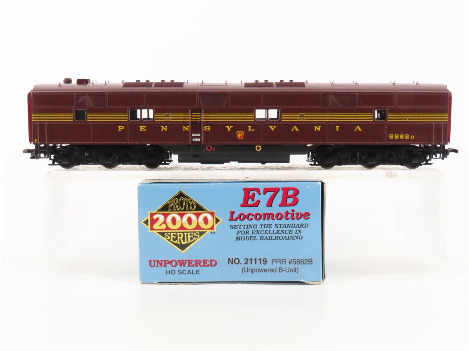 HO Scale Proto 2000 21119 PRR Pennsylvania EMD E7B Diesel #5862B - Unpowered