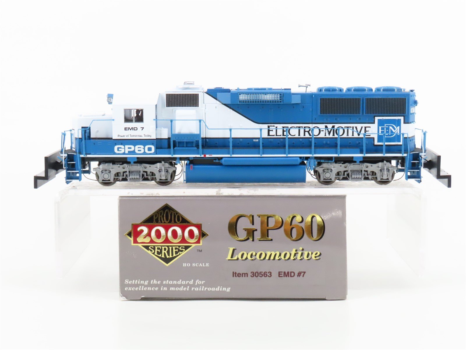 HO Scale Proto 2000 30563 Electro-Motive GP60 Demonstrator Diesel #7 - DCC Ready