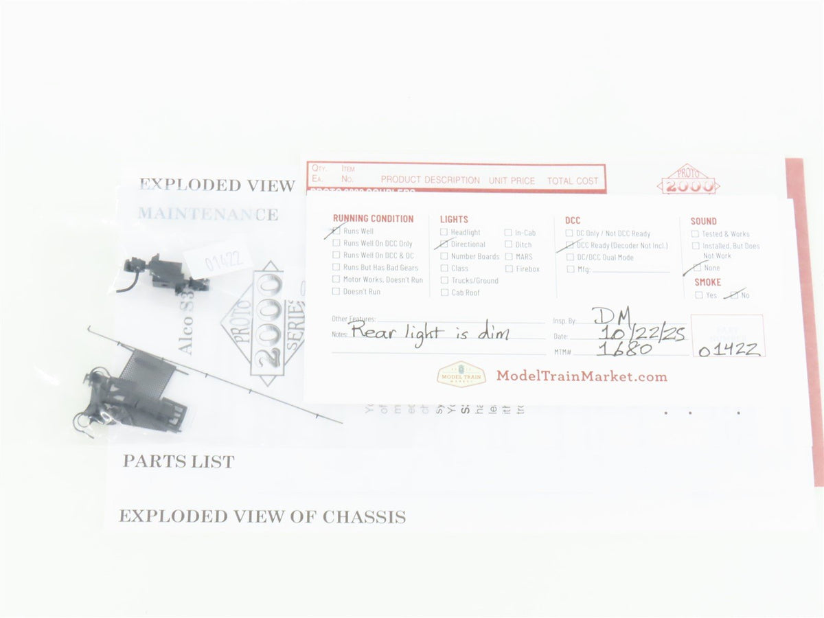 HO Proto 2000 30977 PC Penn Central ALCO S3 Diesel Switcher #9349 - DCC Ready