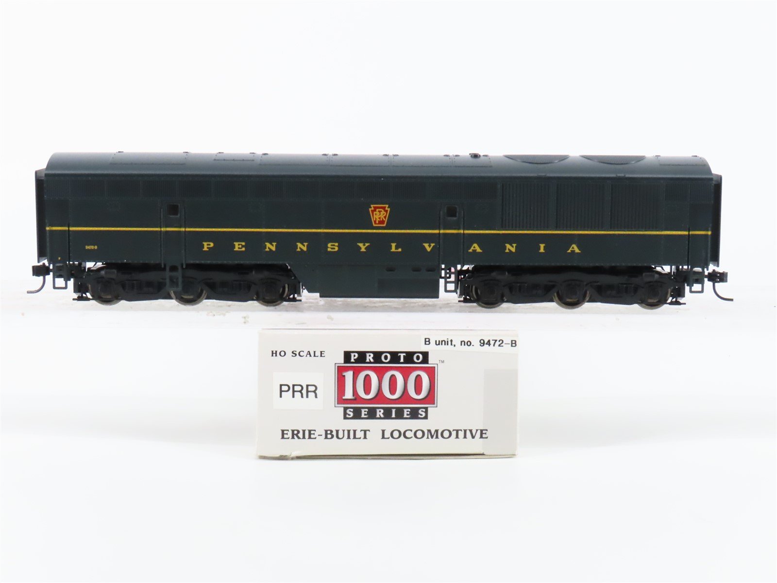 HO Scale Proto 1000 PRR Pennsylvania Erie-Built B-Unit Diesel Locomotive #9472B