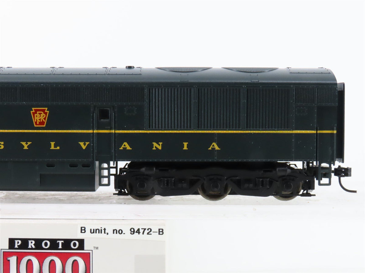 HO Scale Proto 1000 PRR Pennsylvania Erie-Built B-Unit Diesel Locomotive #9472B