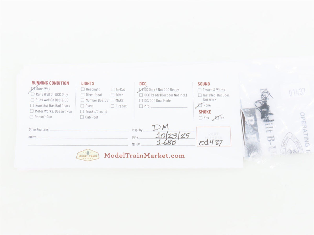 HO Scale Proto 1000 PRR Pennsylvania Erie-Built B-Unit Diesel Locomotive #9472B