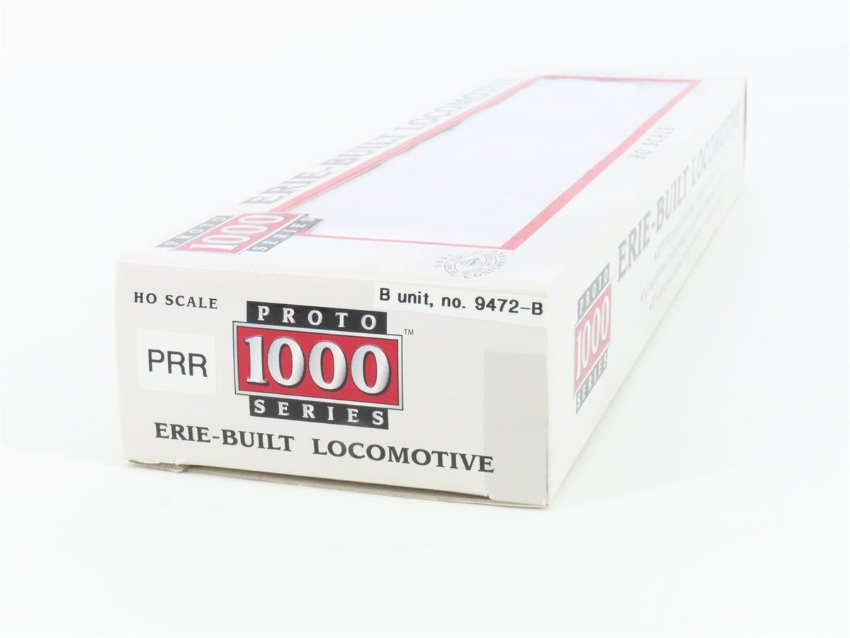 HO Scale Proto 1000 PRR Pennsylvania Erie-Built B-Unit Diesel Locomotive #9472B