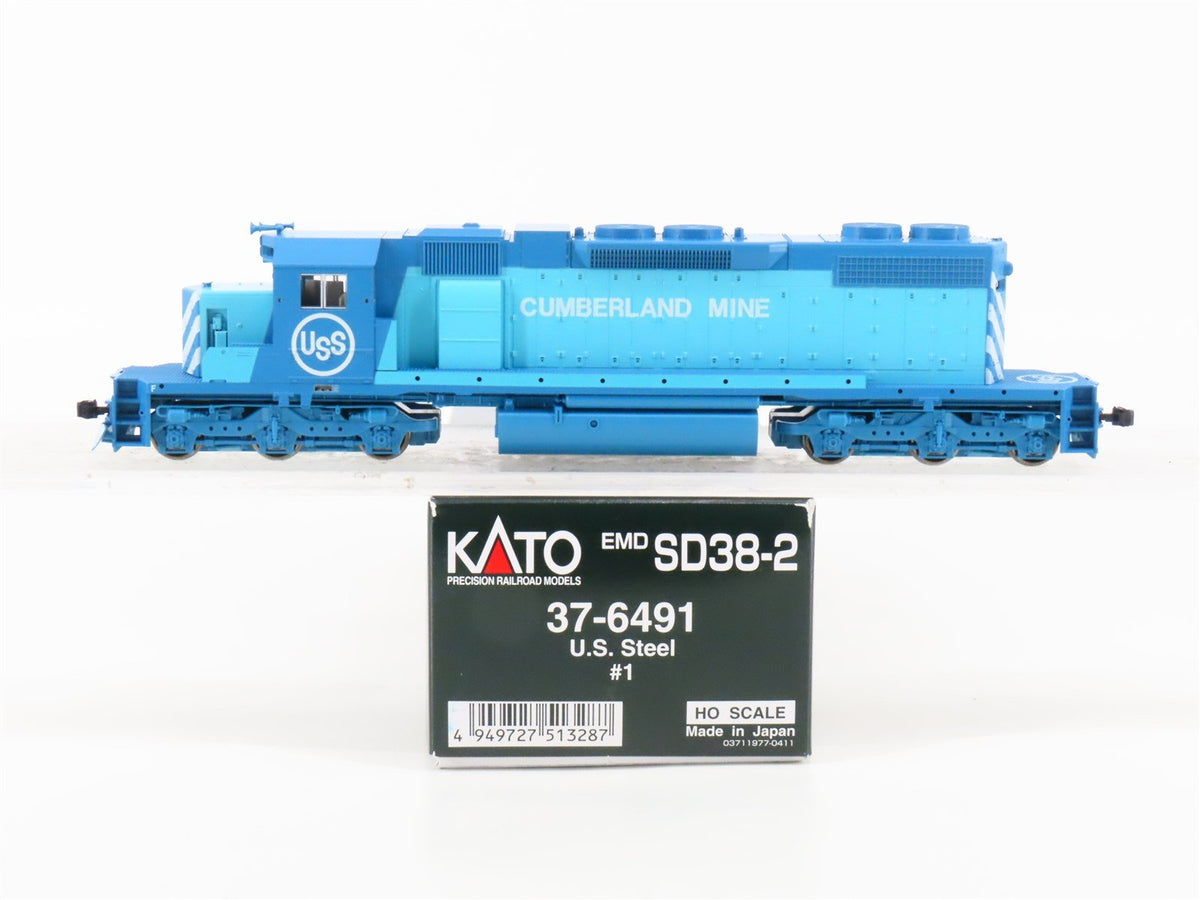 HO KATO 37-6491 USS US Steel Cumberland Mine EMD SD38-2 Diesel #1 - DCC Ready