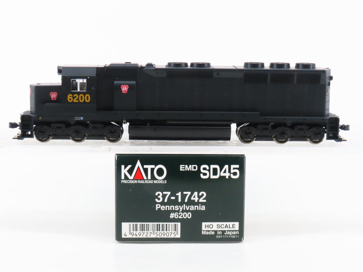 HO Scale KATO 37-1742 PRR Pennsylvania EMD SD45 Diesel #6200 - DCC Ready