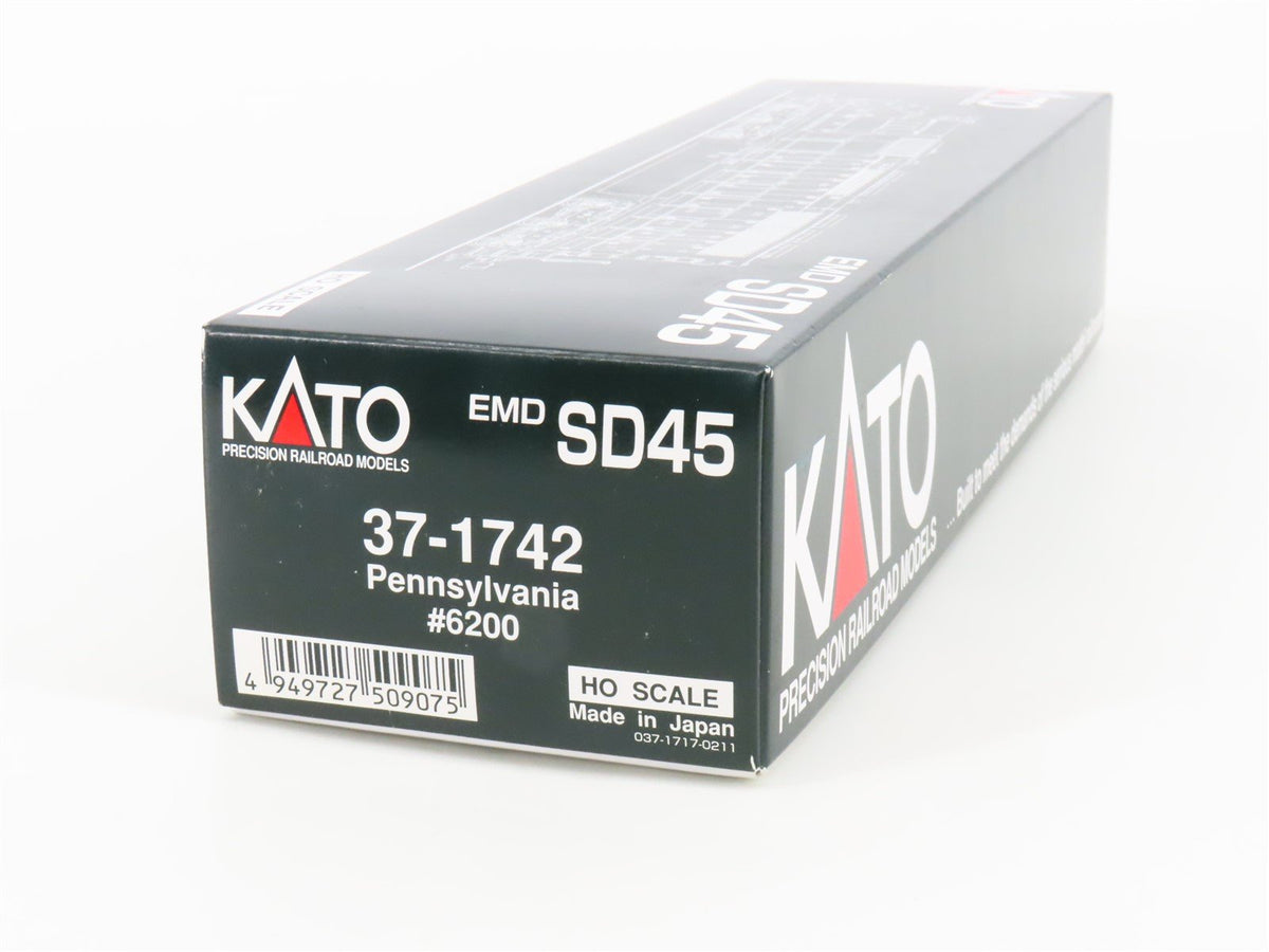 HO Scale KATO 37-1742 PRR Pennsylvania EMD SD45 Diesel #6200 - DCC Ready