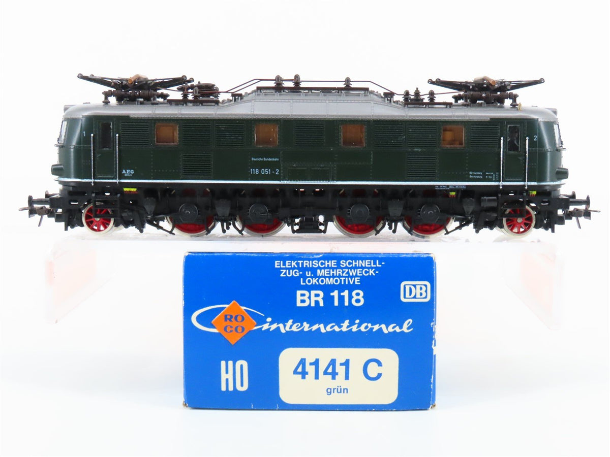 HO Scale Roco 4141C DB Deutsche Bundesbahn BR118 Electric Locomotive #051-2