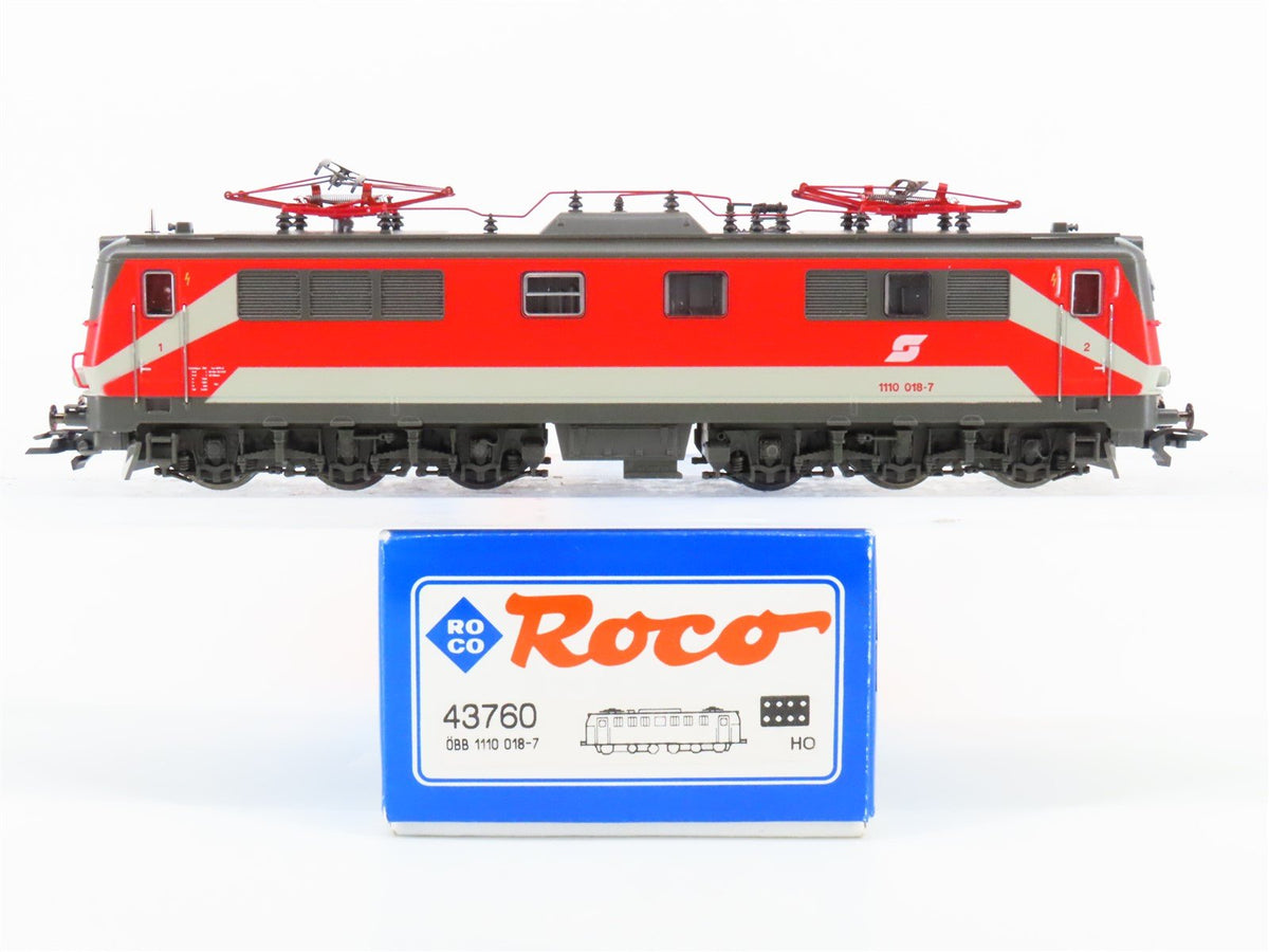 HO Scale Roco 43760 OBB Austrian Class 1110 Electric #018-7 - DCC Ready