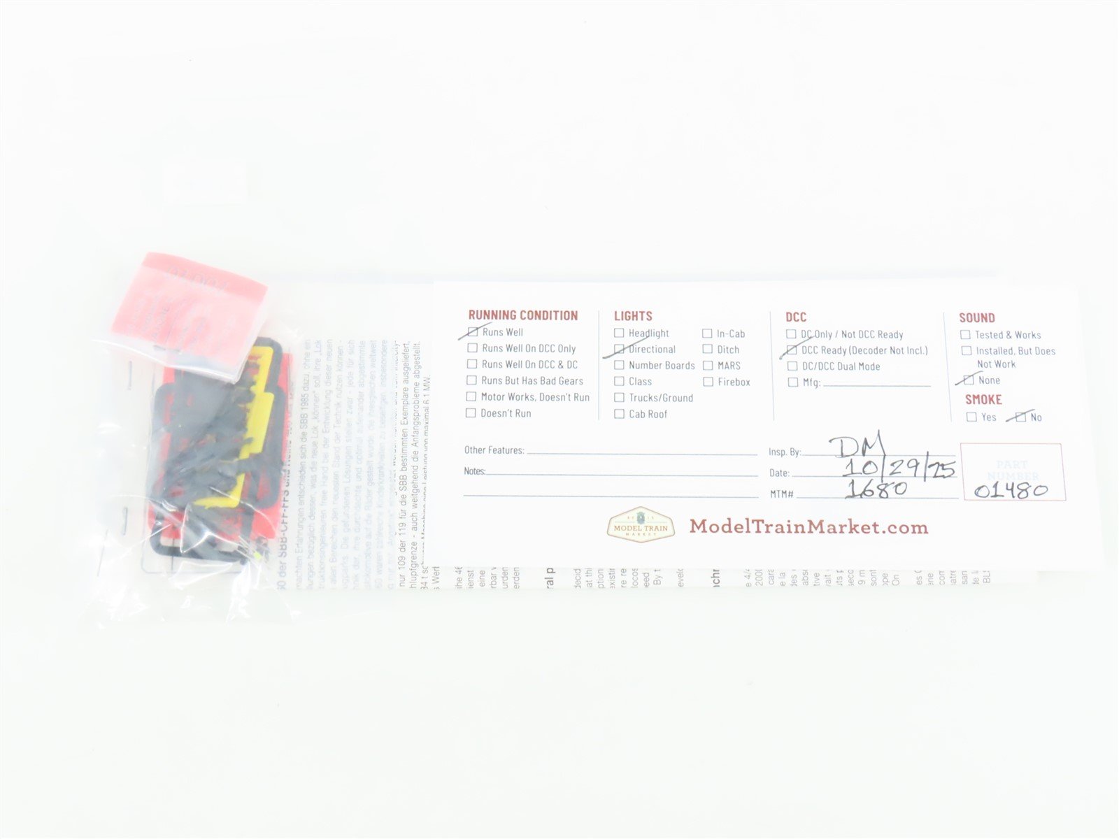HO Scale Roco 63514 SBB Swiss 