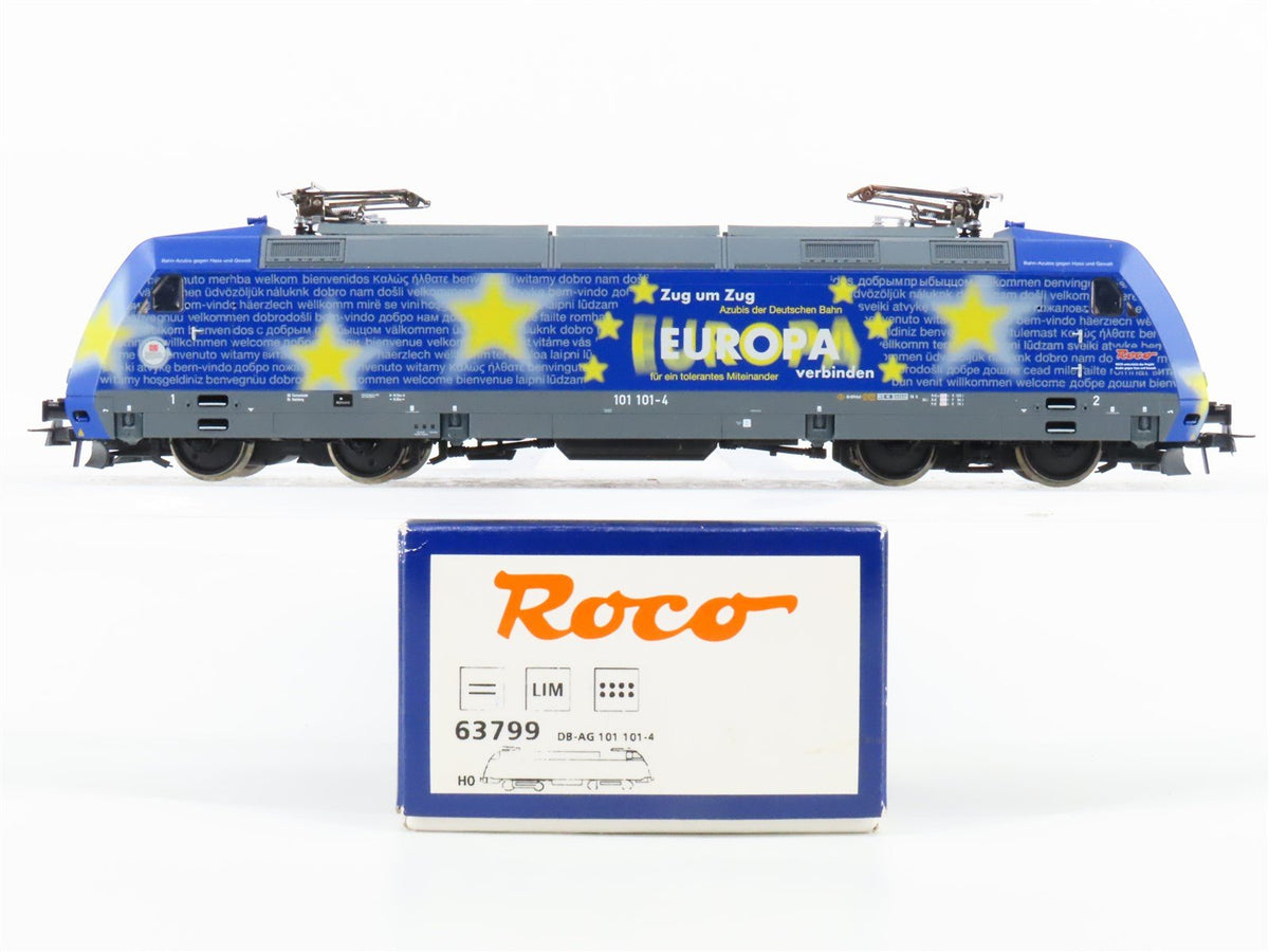 HO Scale Roco 63799 DB-AG &quot;Zum um Zug Europa&quot; BR101 Electric #101-4 - DCC Ready