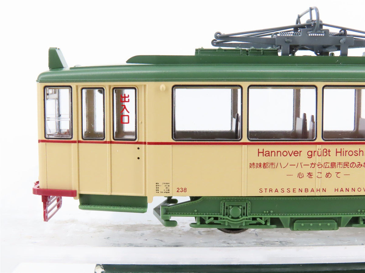 HO Scale KATO 1-421 &quot;Hannover Greets Hiroshima&quot; Japanese Electric Tram #238