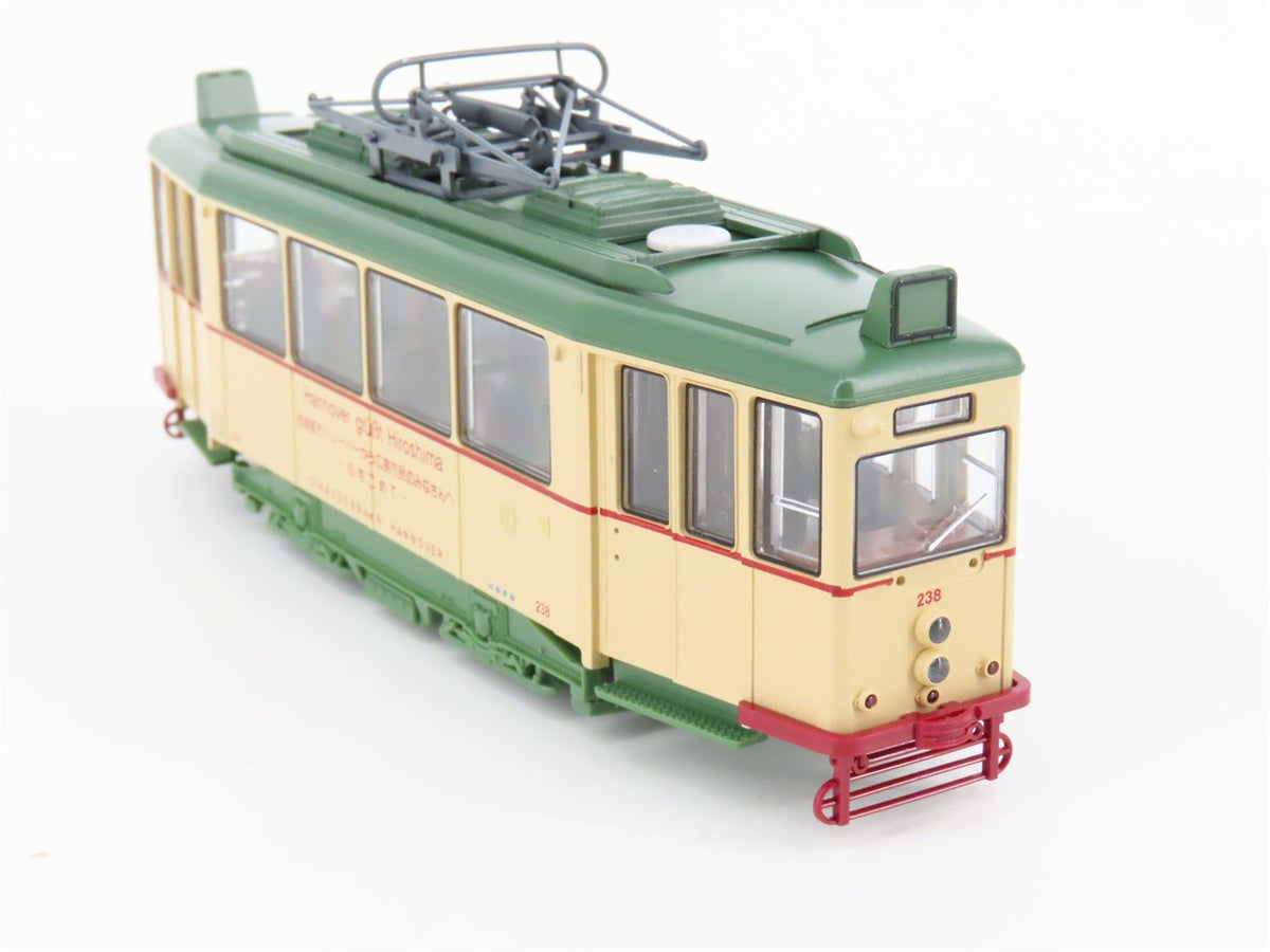 HO Scale KATO 1-421 &quot;Hannover Greets Hiroshima&quot; Japanese Electric Tram #238