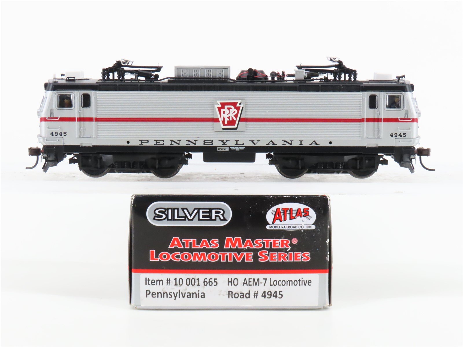 HO Scale Atlas Master Silver 10001665 PRR EMD AEM-7 Electric #4945 - DCC Ready