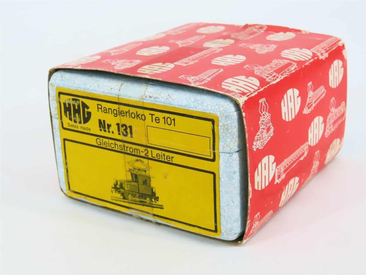 HO Scale HAG 131 Unlettered Class Te101 Electric Shunting Locomotive