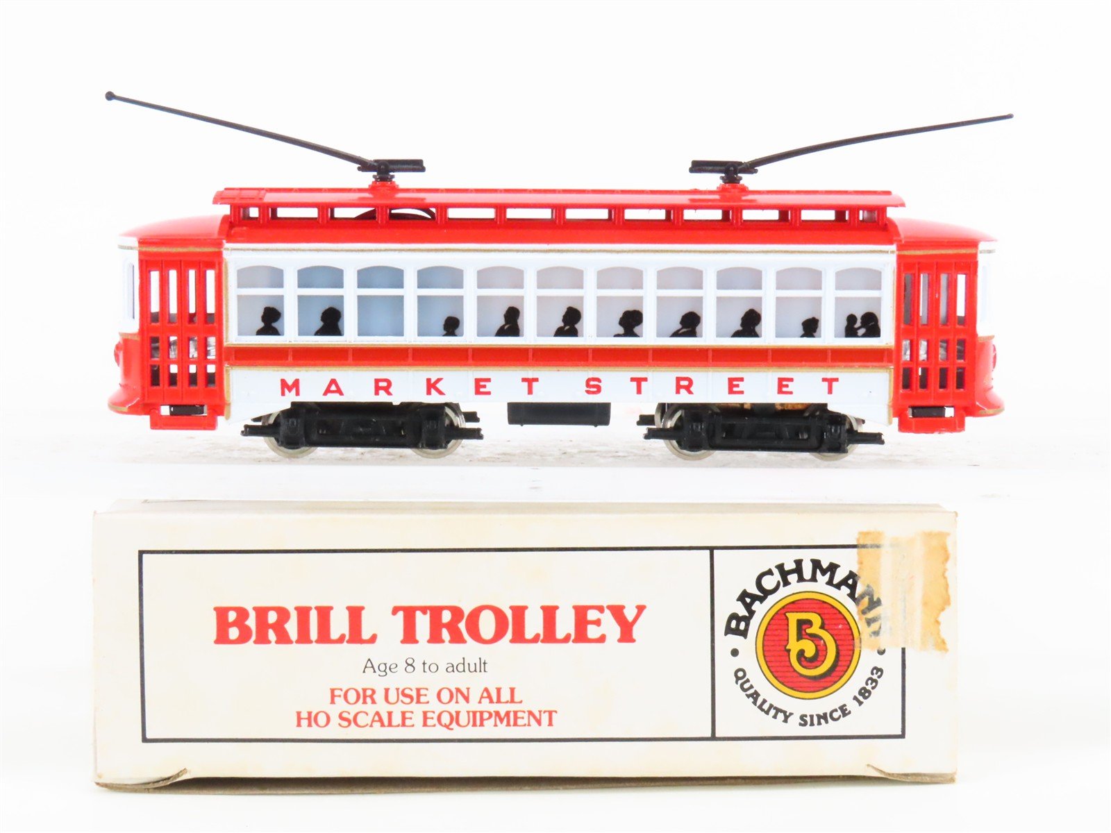 HO Scale Bachmann 1310 Market Street Brill Electric Trolley Car #45